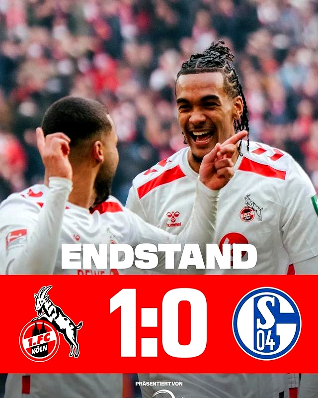 科隆主场遗憾失利，门兴格拉德巴赫取得胜利。